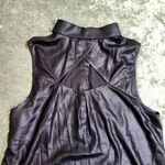 Armani Exchange  Metallic Black Sleeveless Blouse Photo 9