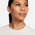 Nike Zenvy Rib Women's Short-Sleeve Cropped Top L Light Orewood Brown/White Photo 3