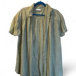 We The Free  Olive Button-Up Shirt Photo 0