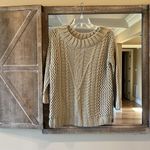 Alya Francescas Tan Crewneck Sweater Pullover  Cozy Womens Small Roomy New Photo 8