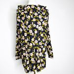 Free People Charlie Tunic Black Floral Button Up Shirt XS – NWT Photo 2