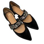 Bettye Muller  Women's Jamisen Velvet Floral Embroidered Slip On Flat Shoes Sz 6 Photo 3