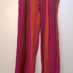 Urban Outfitters  Martina Linen Low-Rise Trouser Pant Purple and Orange Size 0 Photo 0