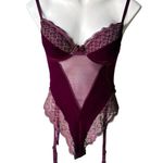 Victoria's Secret Burgundy Velvet Teddy Bodysuit
Vintage, Sz 36B Photo 0