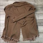 Westbound  Brown Fringe Hem Utility Shacket Photo 1
