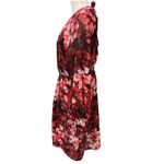 Donna Ricco Women's Floral Pleated Long Sleeve Fit & Flare Midi Dress Size 10 Photo 5