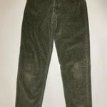 Talbots Vintage 1990s Olive Green Corduroy Trousers Size 6 Womens Photo 0