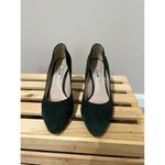 Clarks Narrative Women's Pump Heels Shoes Suede Dark Green Black Size 7 Photo 1