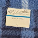 Columbia  Blue Plaid Quarter Zip Fleece Pullover Photo 9