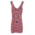 STAUD Gardenia Melange Mini Tank Dress in Pink Multi Sweater Size Medium M EUC Photo 6