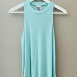 Free People  Ribbed Tank Top Teal Sz Small Photo 0
