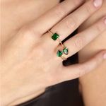 Ettika  Crystal Teardrop Wrap Ring Photo 2