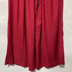 Band Of The Free New Smocked Waist Wide Leg Cropped Pants Red Chevron Size Small Photo 12