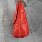 Chico's  Bag Red Orange Quilted Puffer Chain Crossbody Indie Sleek Boho Coquette Photo 6