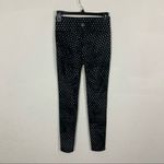 Athleta  Polka Dot Leggings XS Black‎ High Rise Stretchy Activewear Yoga Pants Photo 2