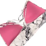 PINK - Victoria's Secret  "Bonded" Marbled Black Grey Strappy Padded Bra Bralette M Photo 10