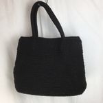 The Sak black Woven Crochet Shoulder Top Handle Handbag Bag Photo 4