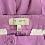 Talbots Women’s solid purple colored cropped casual pants Size 6 Photo 2