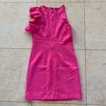 DO+BE Hot Pink Dress Sz Small Ruffle Sleeve Photo 3