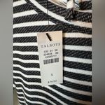 Talbots NWT T by Black White Stripe Lace Up Back Dress Womens Size S 3/4 Sleeve Photo 1