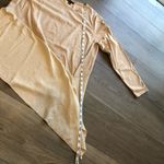 Alfani  Asymmetrical Metallic Beige Womens Long Sleeve Shirt Size Extra Large Photo 11