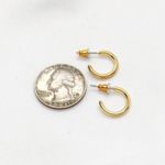 Evelyn Mini Gold Hoops Photo 2