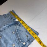 Judy Blue jeans skinny fit embroidered stars distressed hem @ankle Size 29 Photo 3