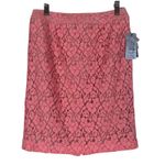 Apt. 9 NWT  Lace Skirt Womens 0P Pink Floral Lined Mini Romantic Feminine Spring Photo 0