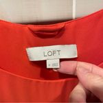 Loft Cute pumpkin spice swingy sleeveless dress tie belt Ann Taylor  Photo 3