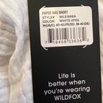 Wildfox Paper Bag Cotton Shorts White Size M Photo 6