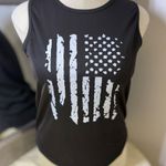 Black Muscle Tee with Graphic Design Photo 3