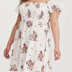 Torrid Smocked Floral Dress Photo 0