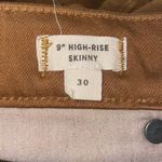 Madewell  Women’s Size 30 9” High Rise Skinny Pants in Mustard Yellow / G7197 Photo 5