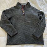 Gray quilted quartered button up layer Photo 0