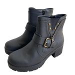 White Mountain Rufus Boots Size 5 Edgy Studded Chunky Heel Photo 3
