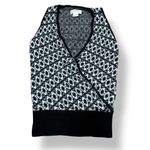Anthropologie Maeve  Black White Knitted Sweater Shrug 2pc Top - Size XSmall Photo 2