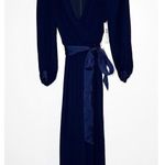 Eliza J NWT  Wide Leg Faux Wrap Jumpsuit Women's Navy Blue Size 4 Photo 1