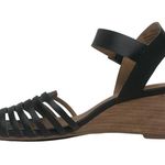 Susina Black Terra Wedge Sandal Photo 4