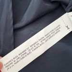 ZARA NWT Cut Out Side Slit SatinNavy Blue Maxi Dress XL Photo 6