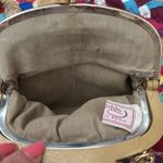 Vintage 70s/80s Pappagallo Italy Tan Perforated Leather Crossbody Coin Purse Photo 6