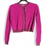Wild Fable  size Medium pink and purple checkered button up cardigan Photo 0