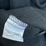 Flax  Linen Lagenlook Boho Button Front Lightweight Jacket Shirt | Black | Medium Photo 6