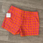 Sigrid Olsen  NWT sz 4 Orange Pink Patterned geometrical Shorts Photo 3