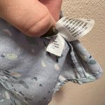 A New Day  Baby Blue Geometric Printed Chiffon Sleeveless Blouse Tank Top Sz Med Photo 5