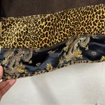 Nina Piccalino Brown Felt Overall Dress Womens 16 Jumper Loepard Dragon Lined Photo 4