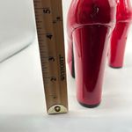 Allegra K  Heels Women 7 Red Platform Block Heel Ankle Buckle Strap Y2K 2000s NEW Photo 5