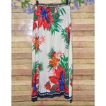 Flying Tomato Floral Pull On A-Line Maxi Skirt Size M Tie Hawaiian Print Casual Photo 5