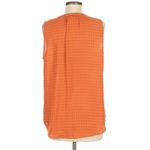 Carolina belle Orange Patterned V-Neck Blouse - Size L Photo 1