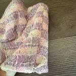 ZARA NEW!  Small Top Bustier Corset Crop Top Tweed Plaid Pink Purple Photo 4