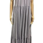 Z Supply  Light Purple Gray Sleeveless Spaghetti Strap Cotton Maxi Pocket Dress L Photo 1